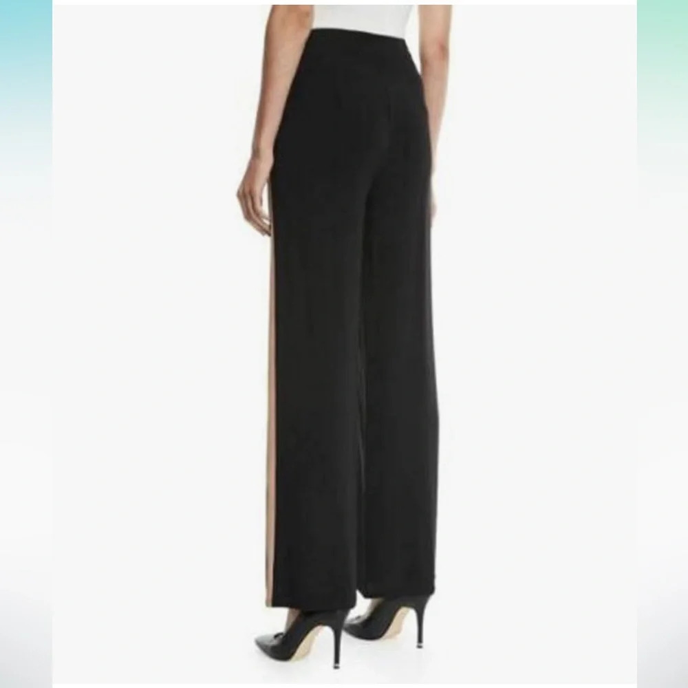 Eileen Fisher Women’s 100% Silk Georgette Black Wide Leg Pants - Picture 7 of 16